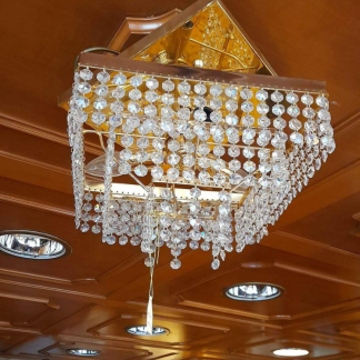 Φωτιστικό πλαφωνιέρα με κρύσταλλα Swarovski